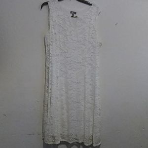 White lace dress